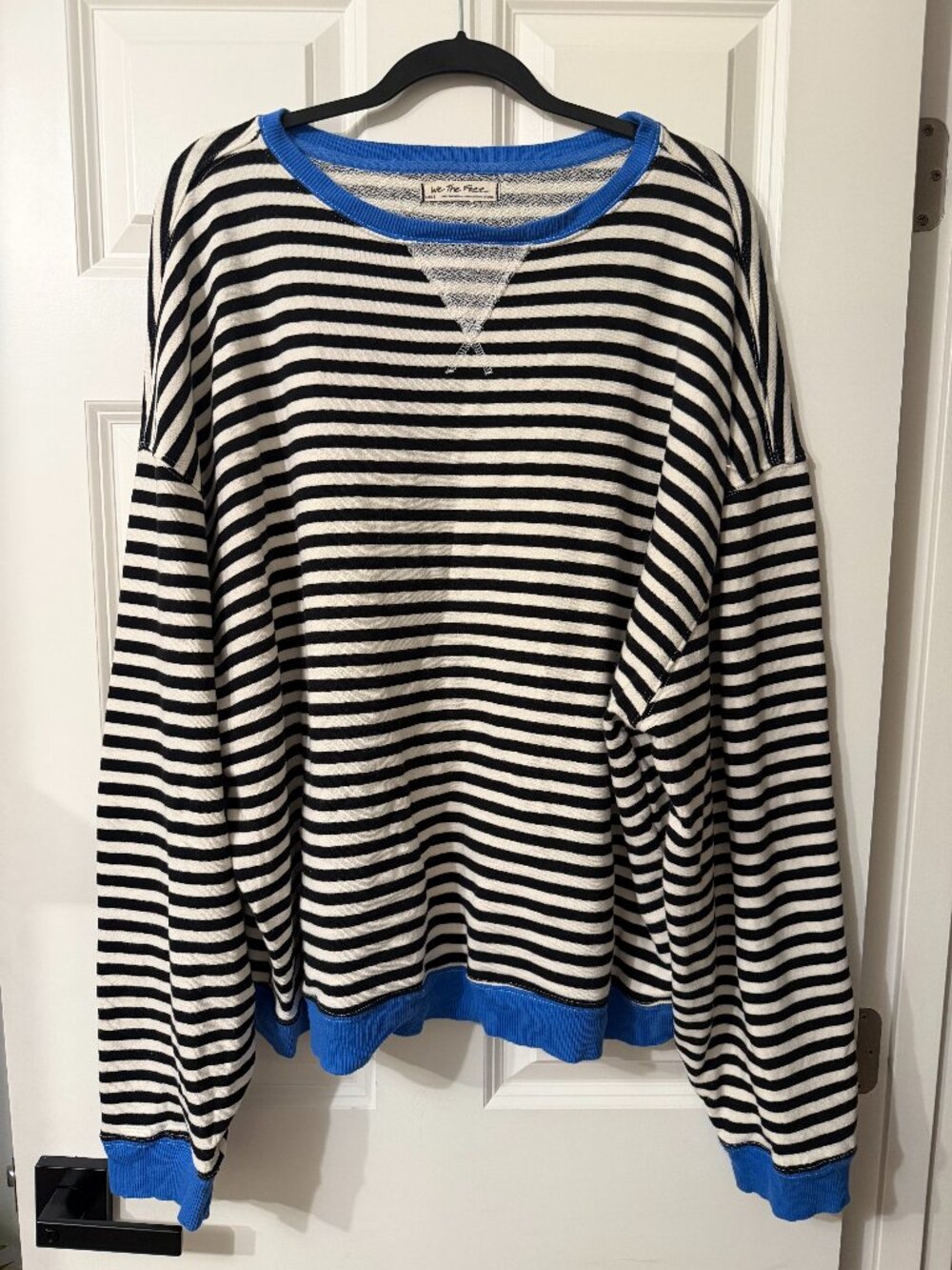 We The Free Classic Striped Oversized Crewneck
